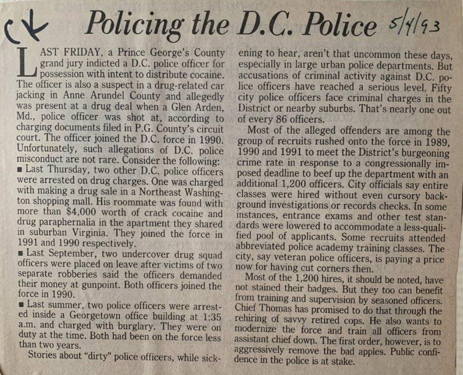 Policing the D.C. Police