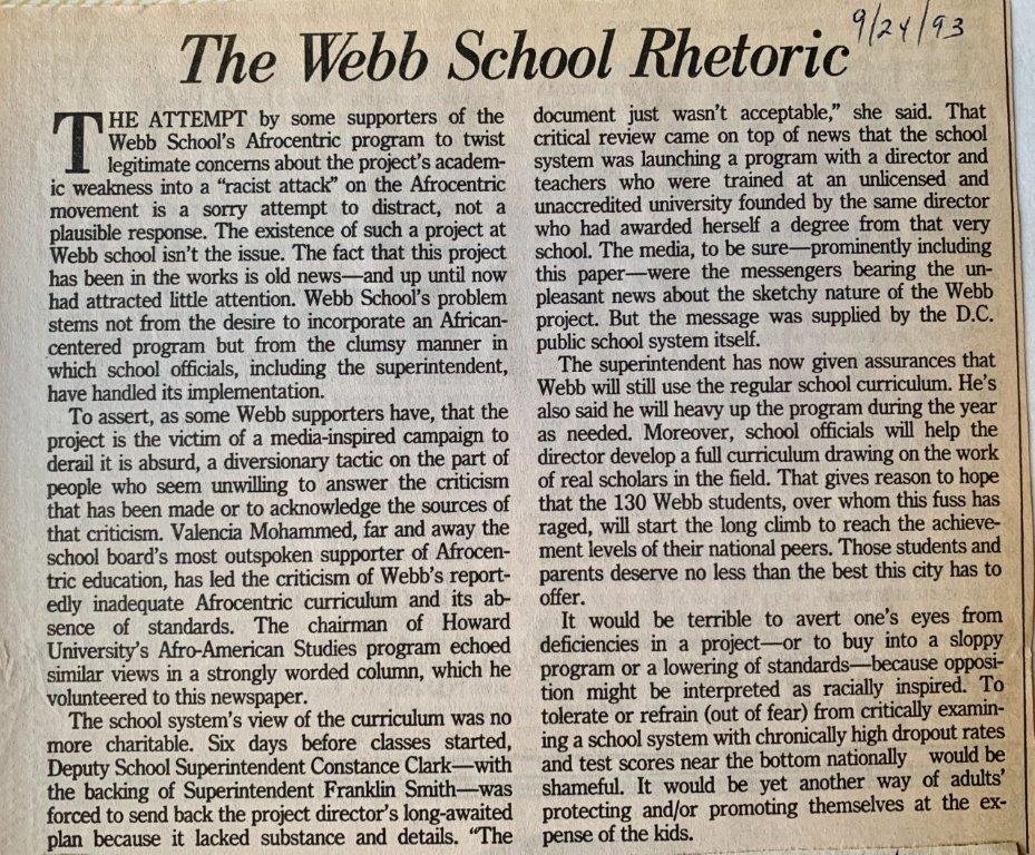 The Webb School Rhetoric