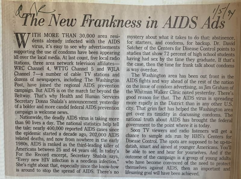 The New Frankness in AIDS Ads