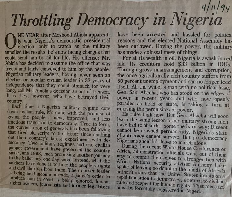 Throttling Democracy in Nigeria