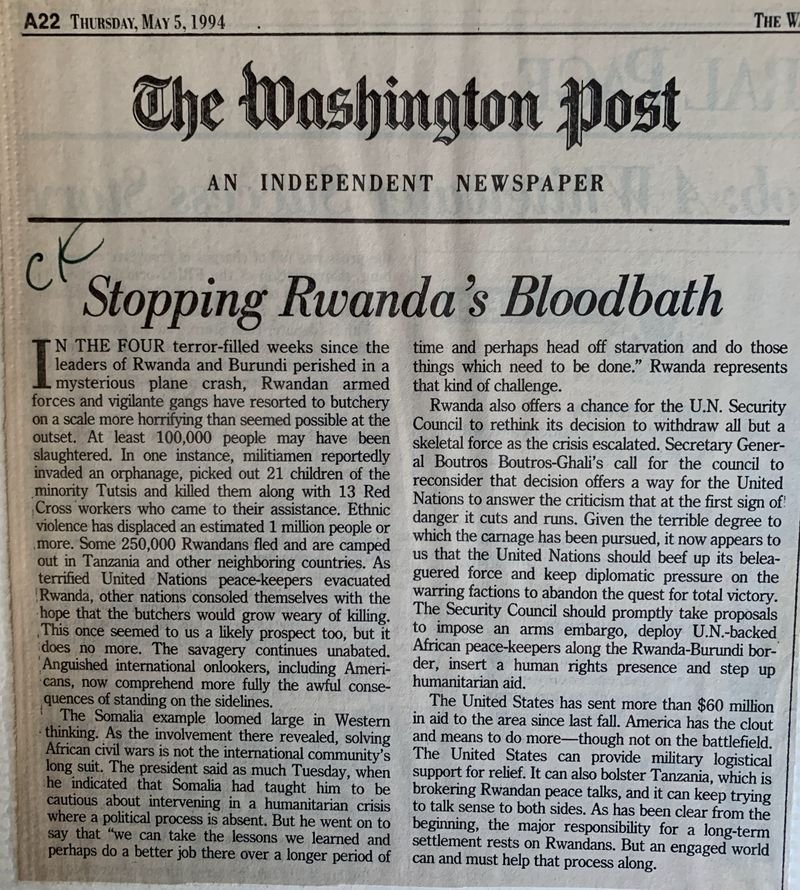 Stopping Rwanda's Bloodbath