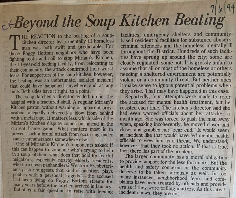 Beyond the Soup Kitchen Beating