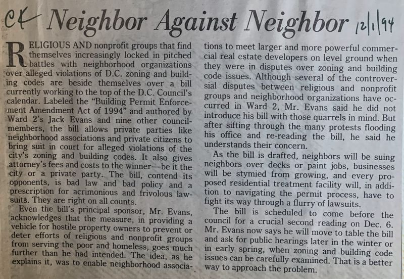 Neighbor Against Neighbor