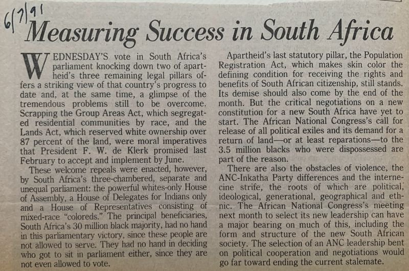 Measuring Success in South Africa