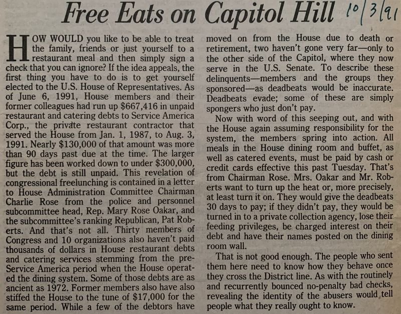 Free Eats on Capitol Hill