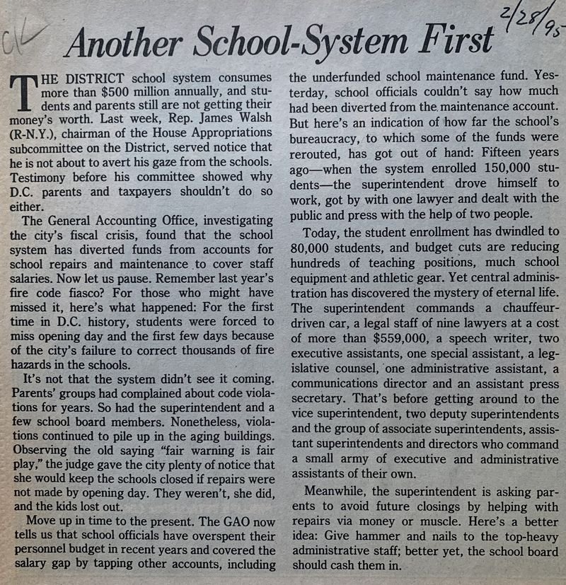 Another School-System First