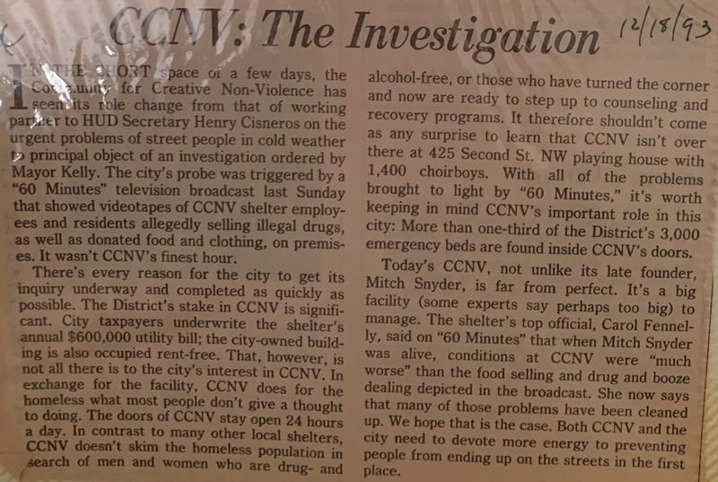 CCNV: The Investigation