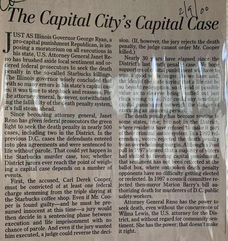 The Capital City's Capital Case