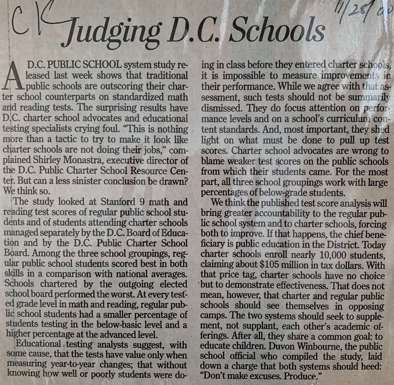 Judging D.C. Schools