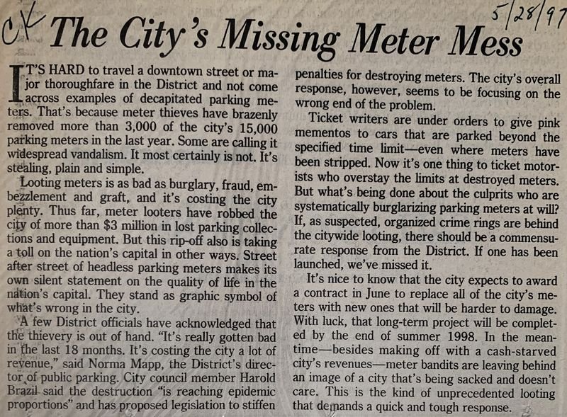 The City's Missing Meter Mess