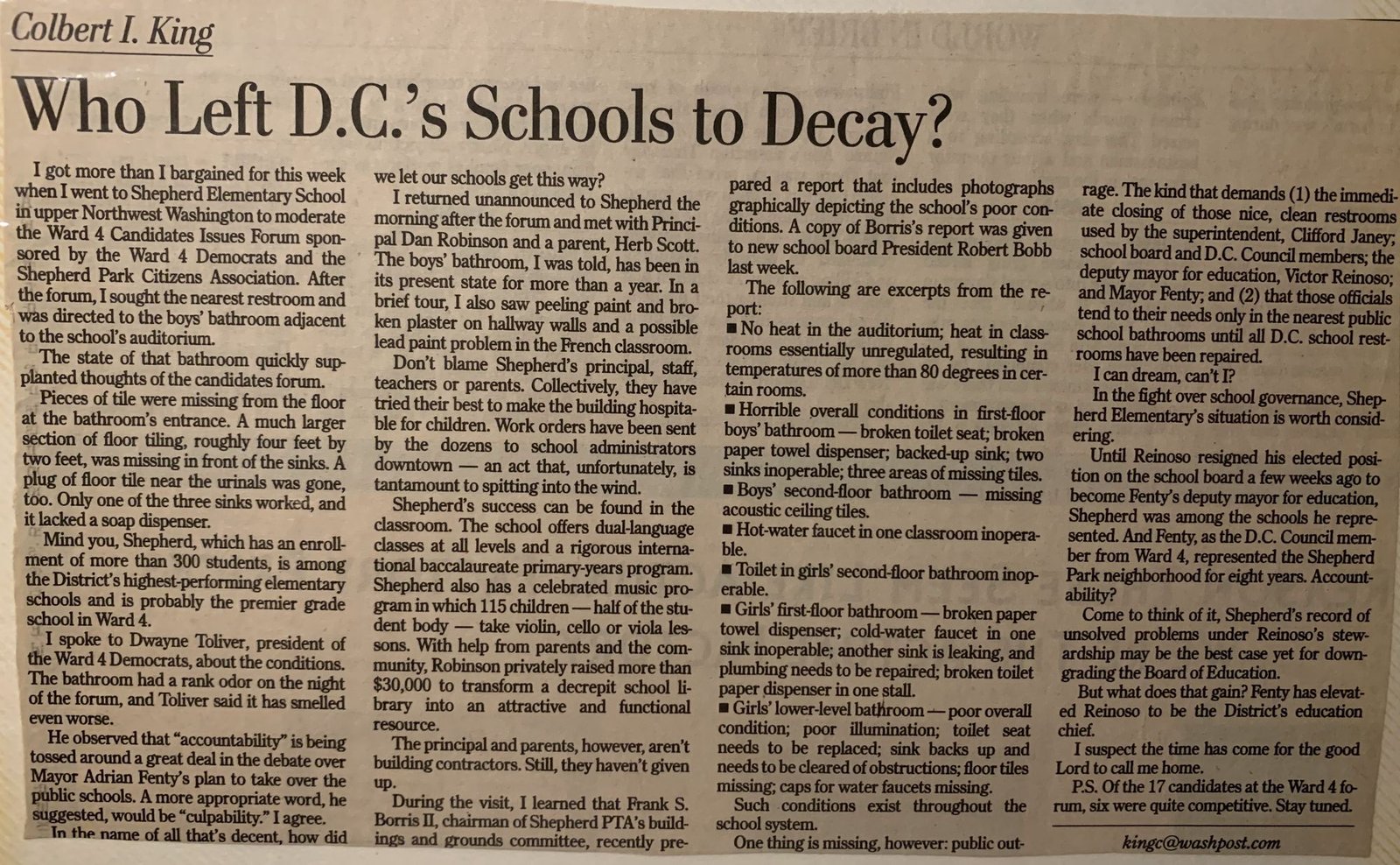 Who Left D.C.'s Schools to Decay?