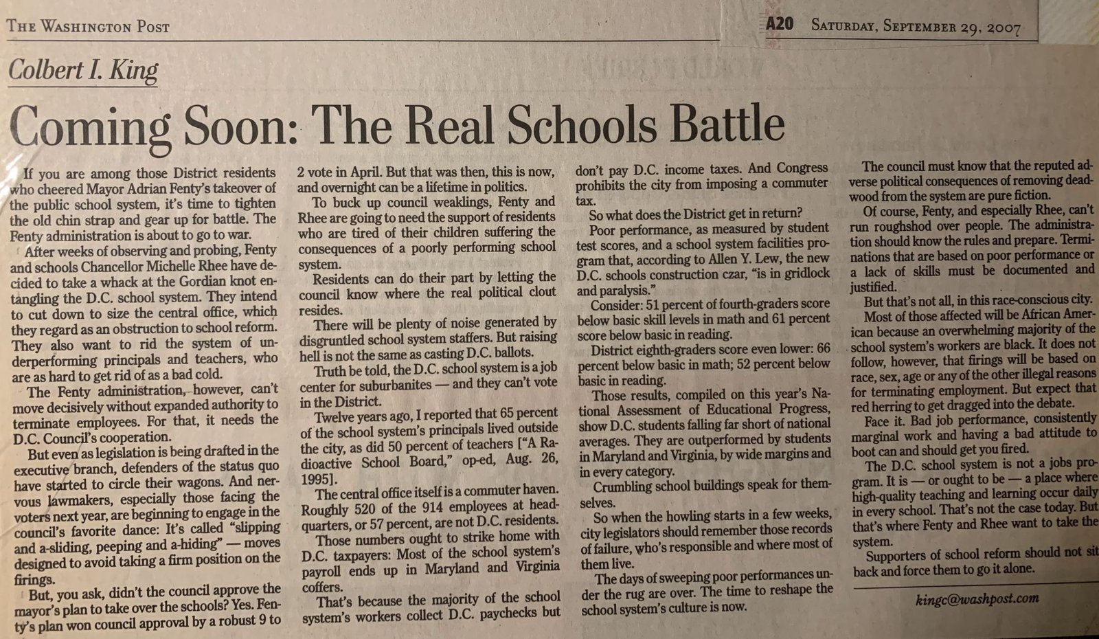 Coming Soon: The Real Schools Battle