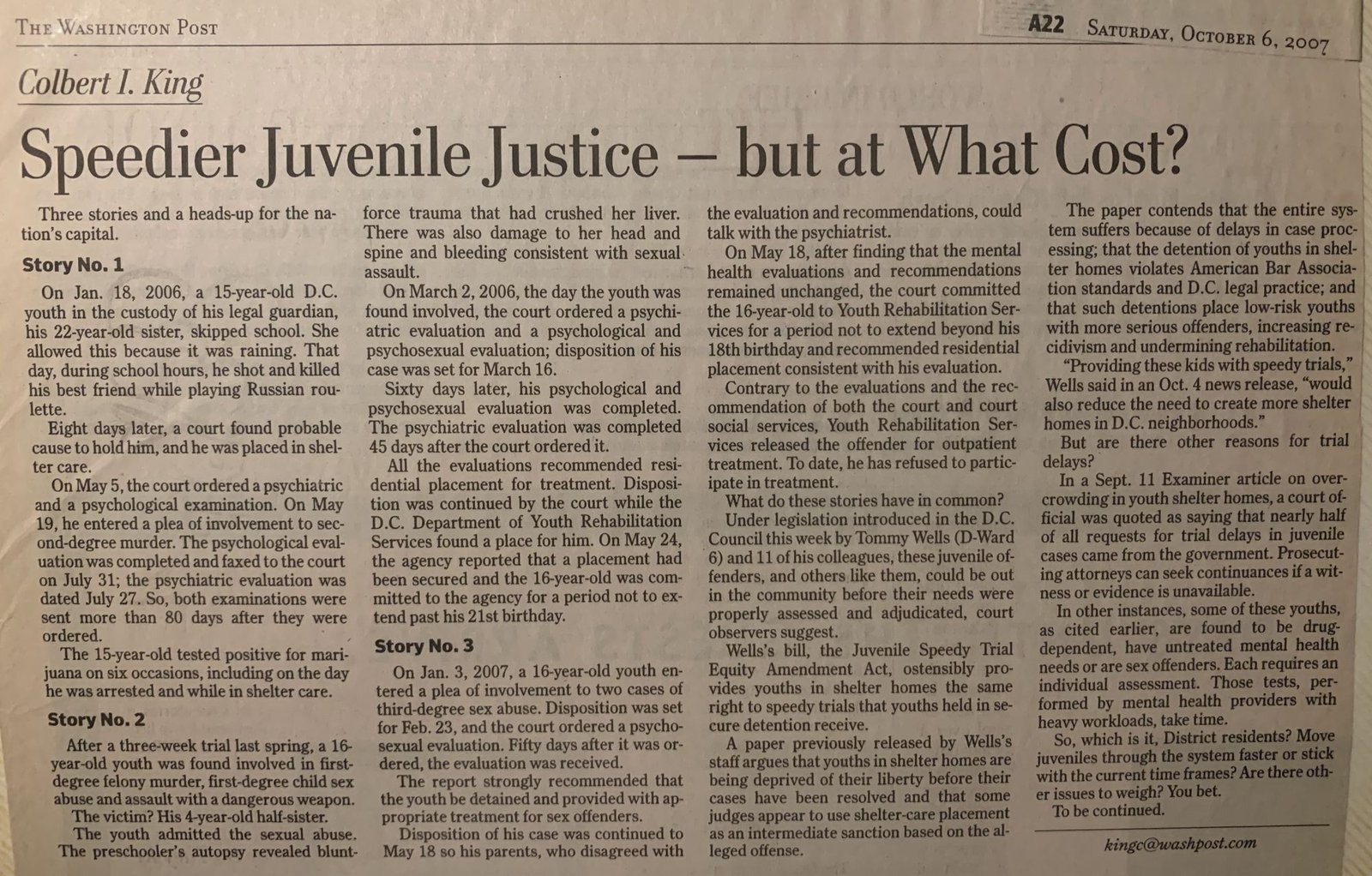 Speedier Juvenile Justice -- but at What Cost?