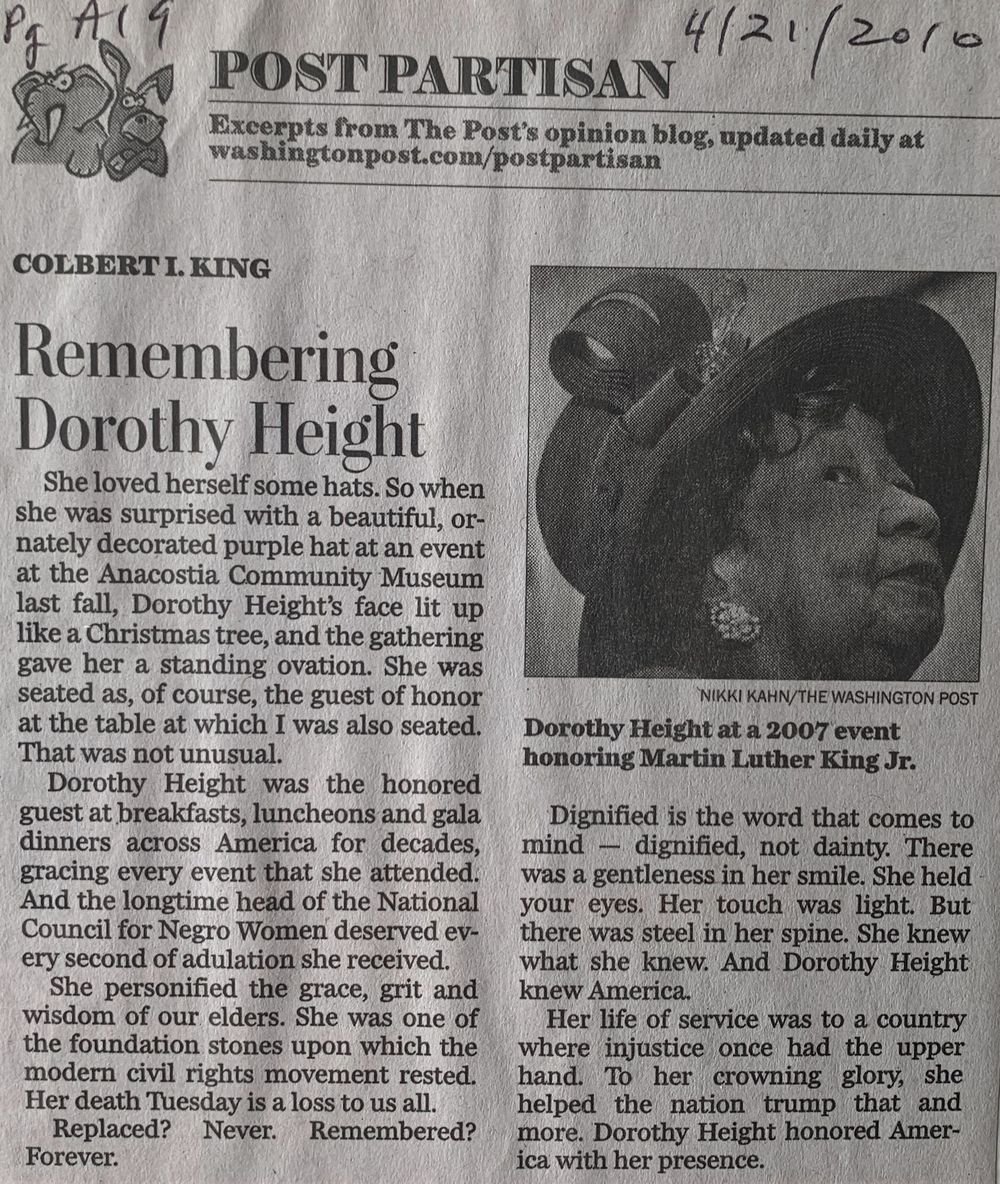 Remembering Dorothy Height