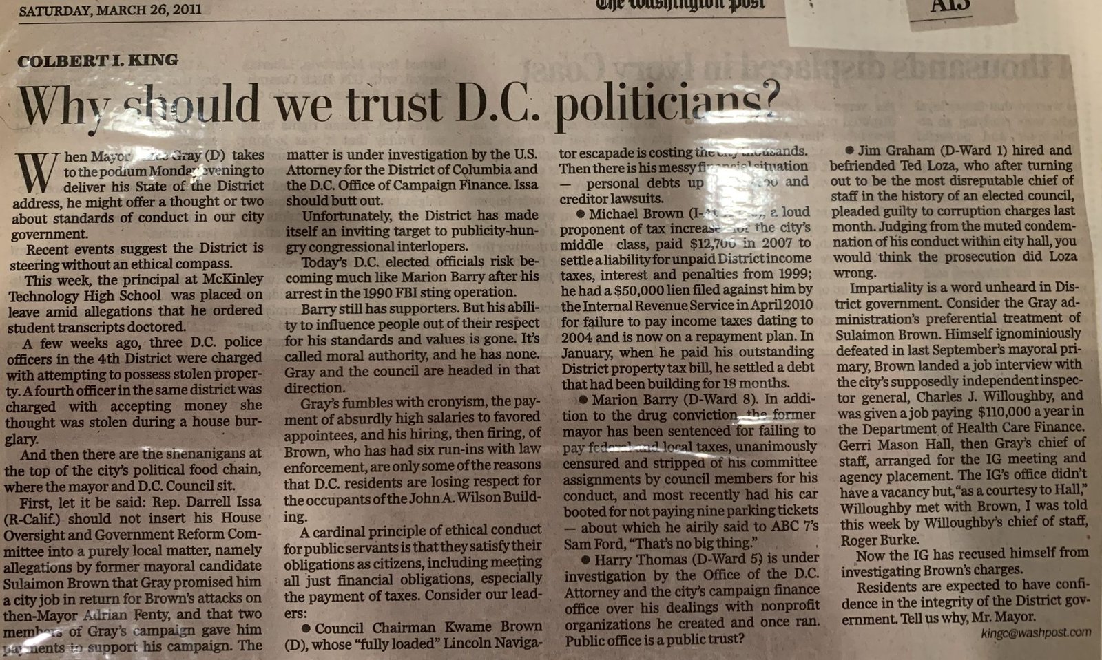 Why should we trust D.C. politicians